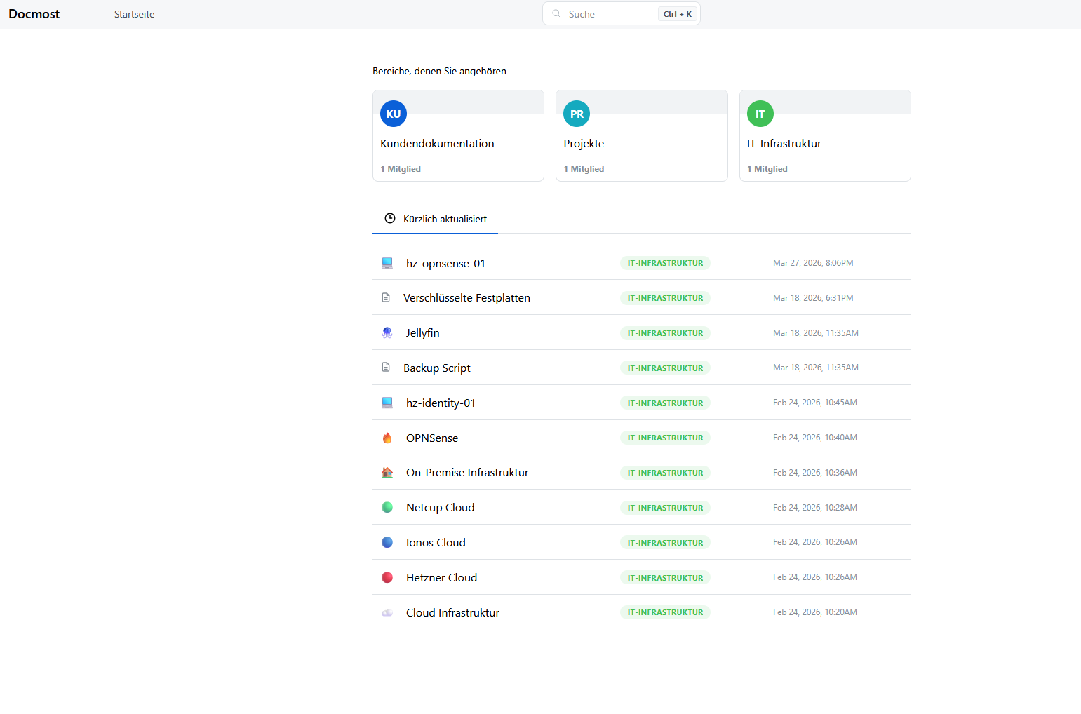 Docmost Dashboard