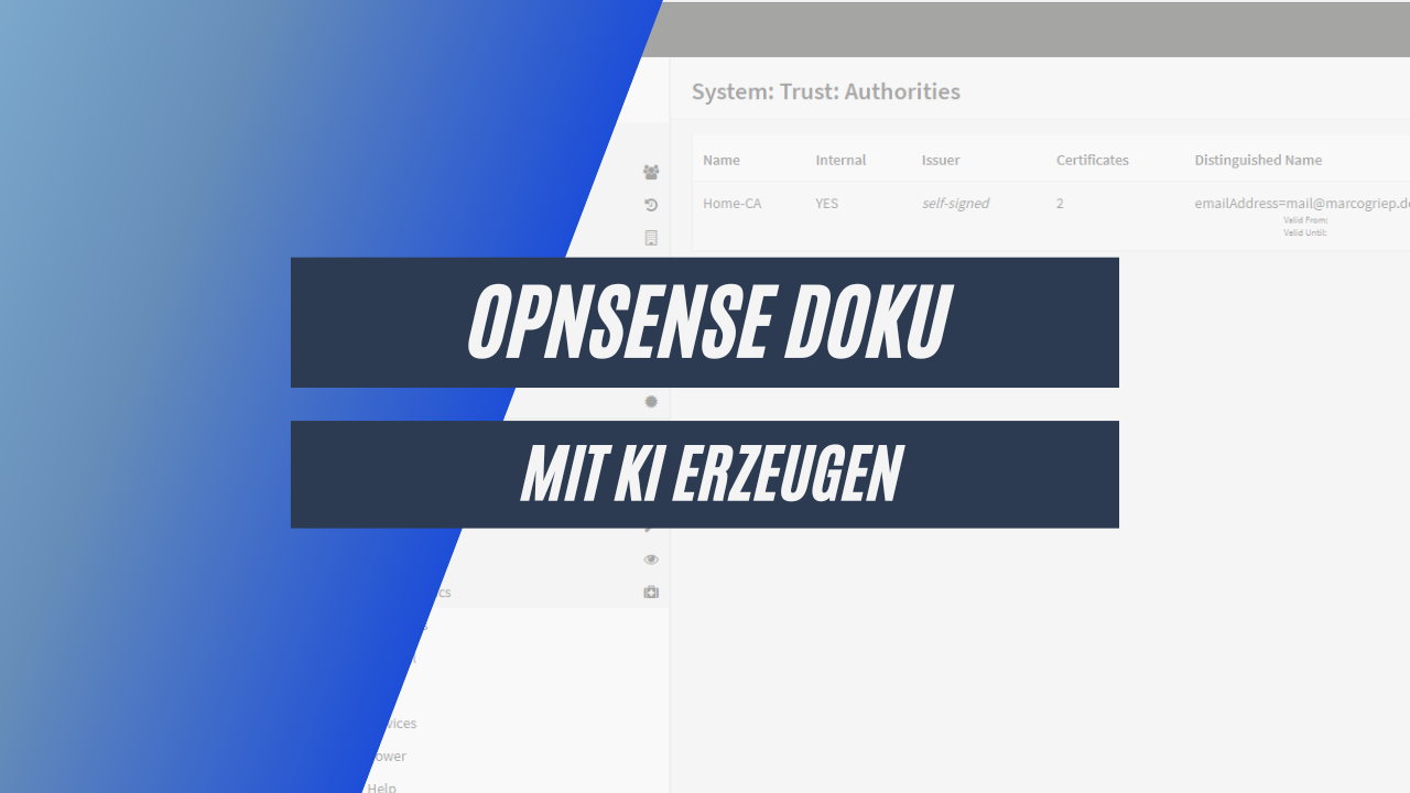 KI statt Handarbeit: OPNsense automatisch dokumentieren